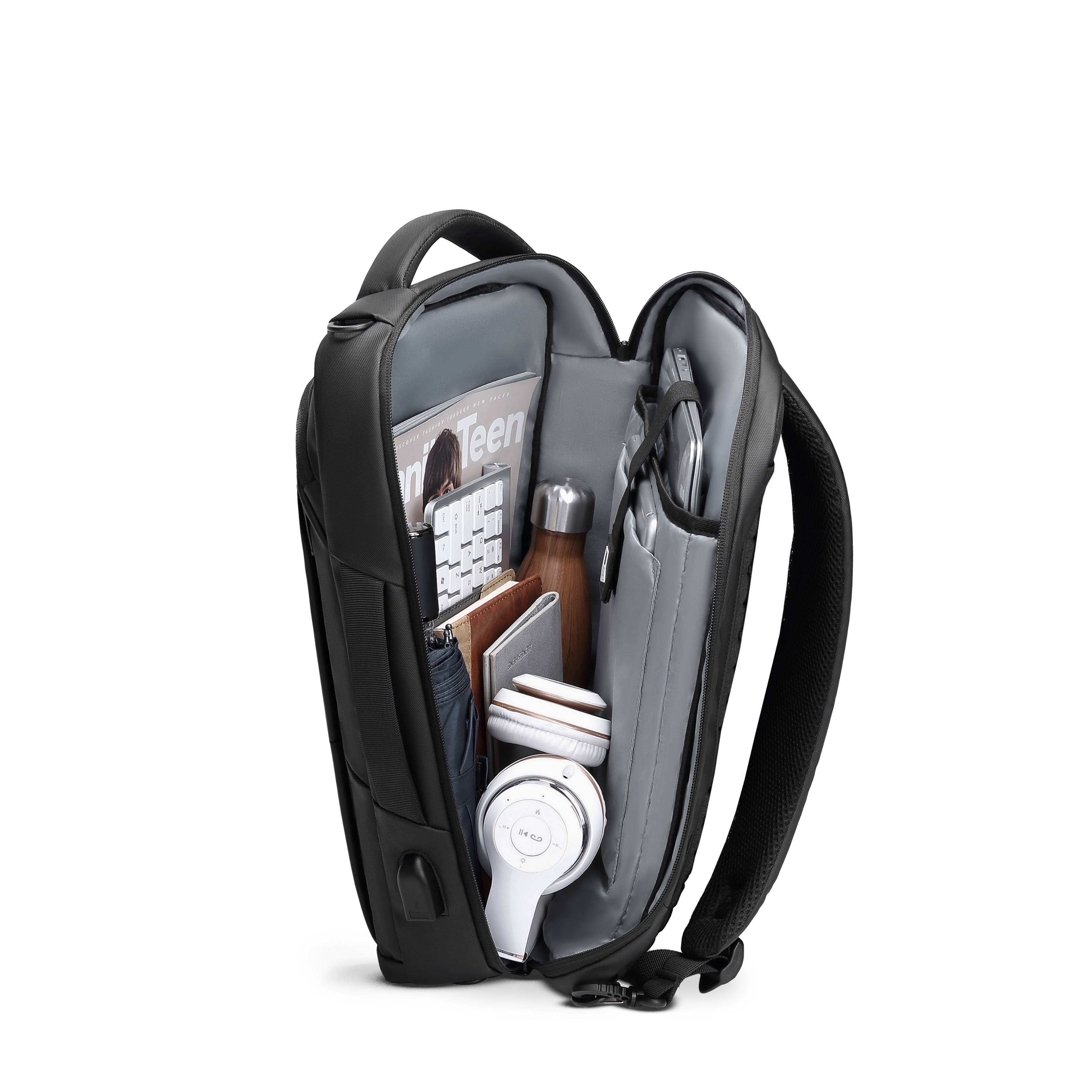 Mochila Xclusive Executive Backpack abierta