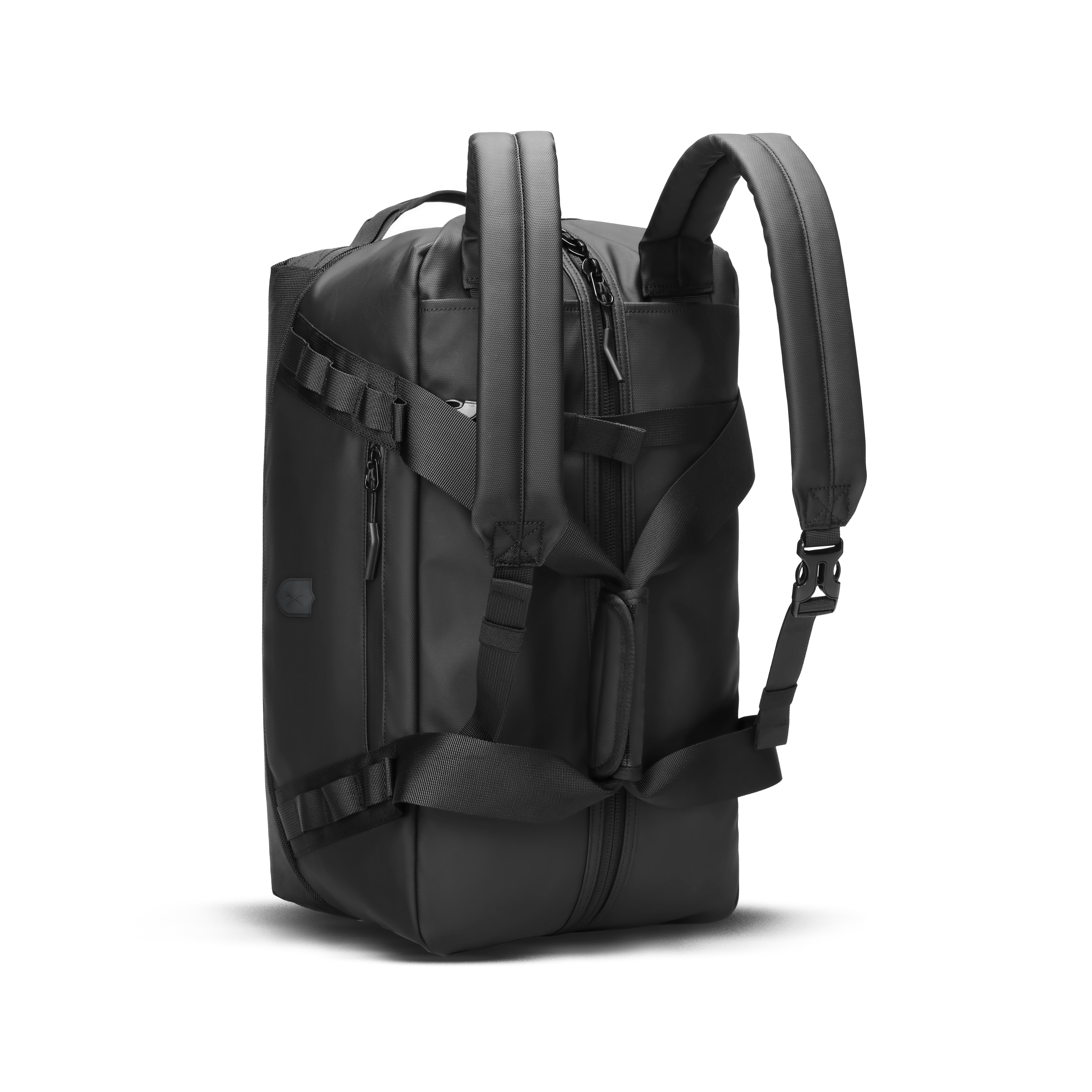 Bolso Xclusive Prestige Duffel Bag premium negro usado como duffel mochila